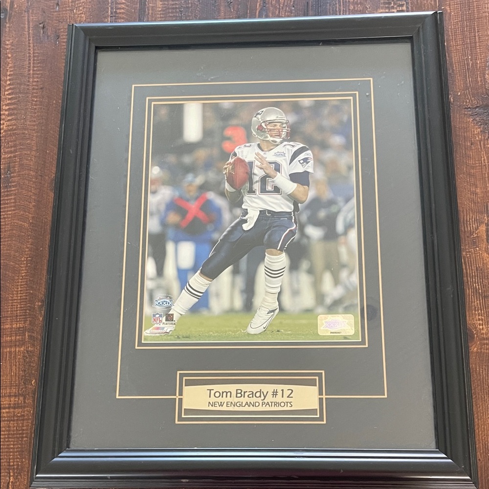Framed Black and Gold Sports Memorabilia